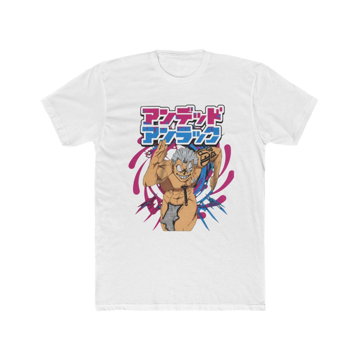 Andy Undead Unluck Manga Anime T Shirt,Black color,size 4XL